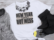 Load image into Gallery viewer, New Year Same Hot Mess Leopard New Years T-Shirt
