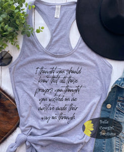 Thought You Should Know Western Country Music Women's Tank Top