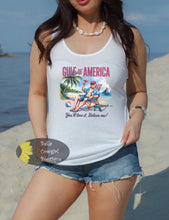 Load image into Gallery viewer, Gulf of America Trump Beach Patriotic Women&#39;s Tank Top
