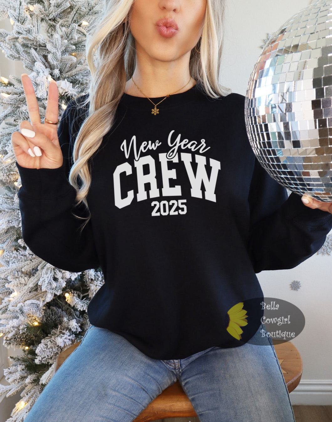 New Year Crew 2025 Matching Group New Years Eve Sweatshirt