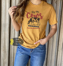 Load image into Gallery viewer, Buy Me Cows And Tell Me You Don&#39;t Trust The Government Funny Western T-Shirt
