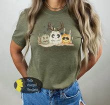 Load image into Gallery viewer, Haunting Season Deer Antler Western Pumpkins Halloween T-Shirt
