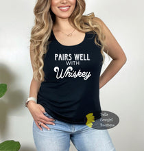 Load image into Gallery viewer, Pairs Well With Whiskey Western Women&#39;s Tank Top
