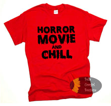 Load image into Gallery viewer, Horror Movie And Chill Halloween Women&#39;s T-Shirt
