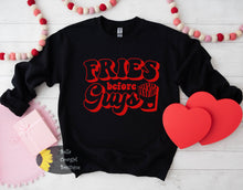 Load image into Gallery viewer, Fries Over Guys Funny Valentine&#39;s Day Sweatshirt
