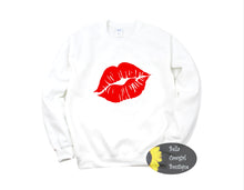 Load image into Gallery viewer, Kiss Lips Valentine&#39;s Day Sweatshirt
