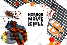 Load image into Gallery viewer, Horror Movie And Chill Halloween T-Shirt
